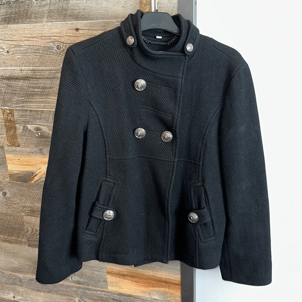 🎊BLACK FRIDAY DEAL🎊 Pre- loved Steve Madden women’s large black coat